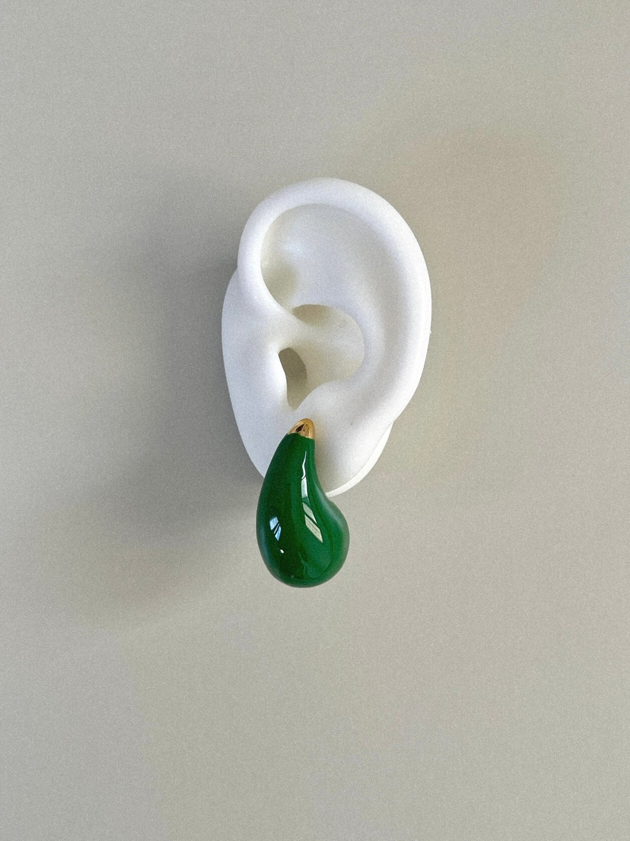 Green Drop Earrings