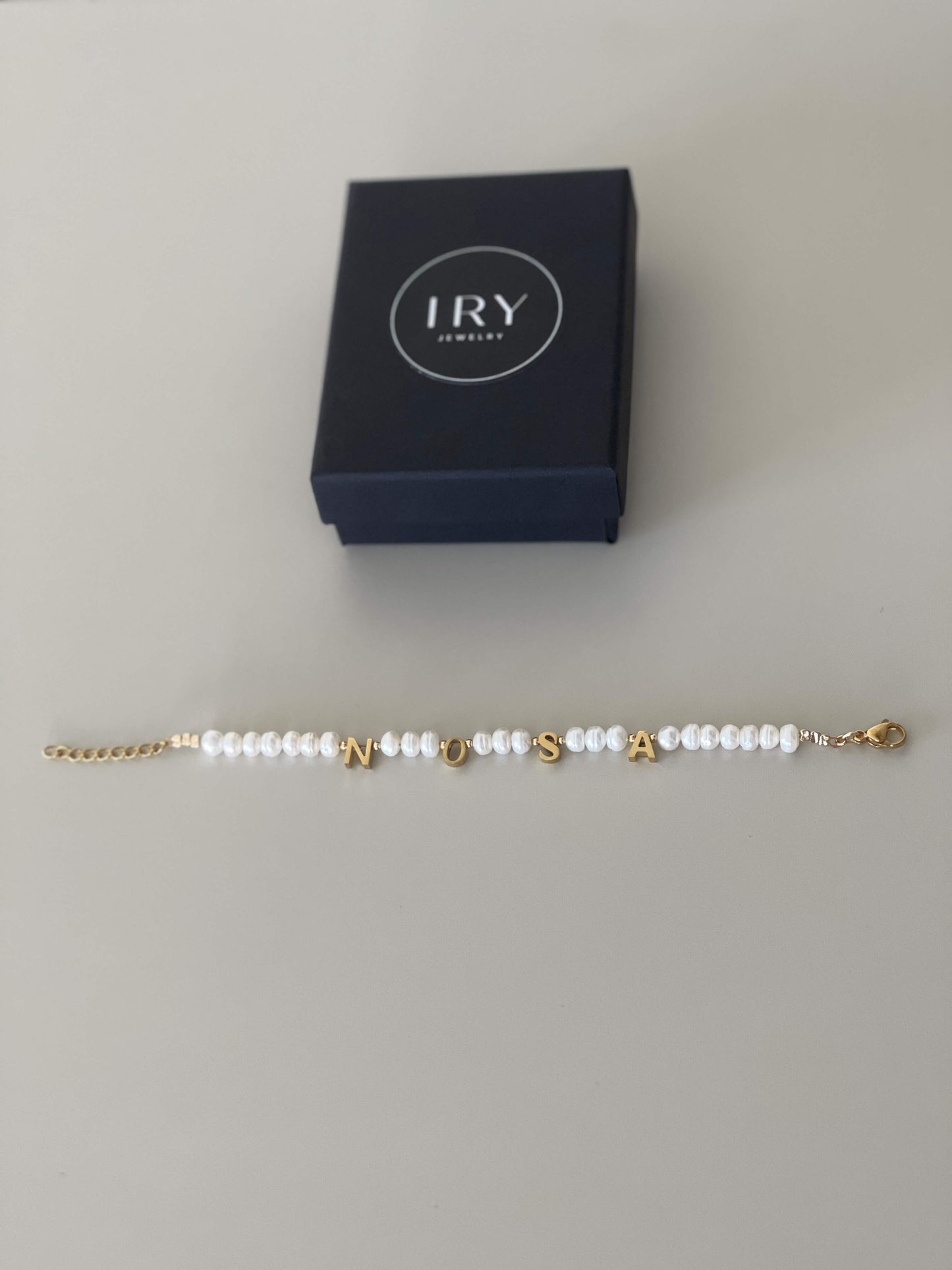 Initials Pearl Bracelet